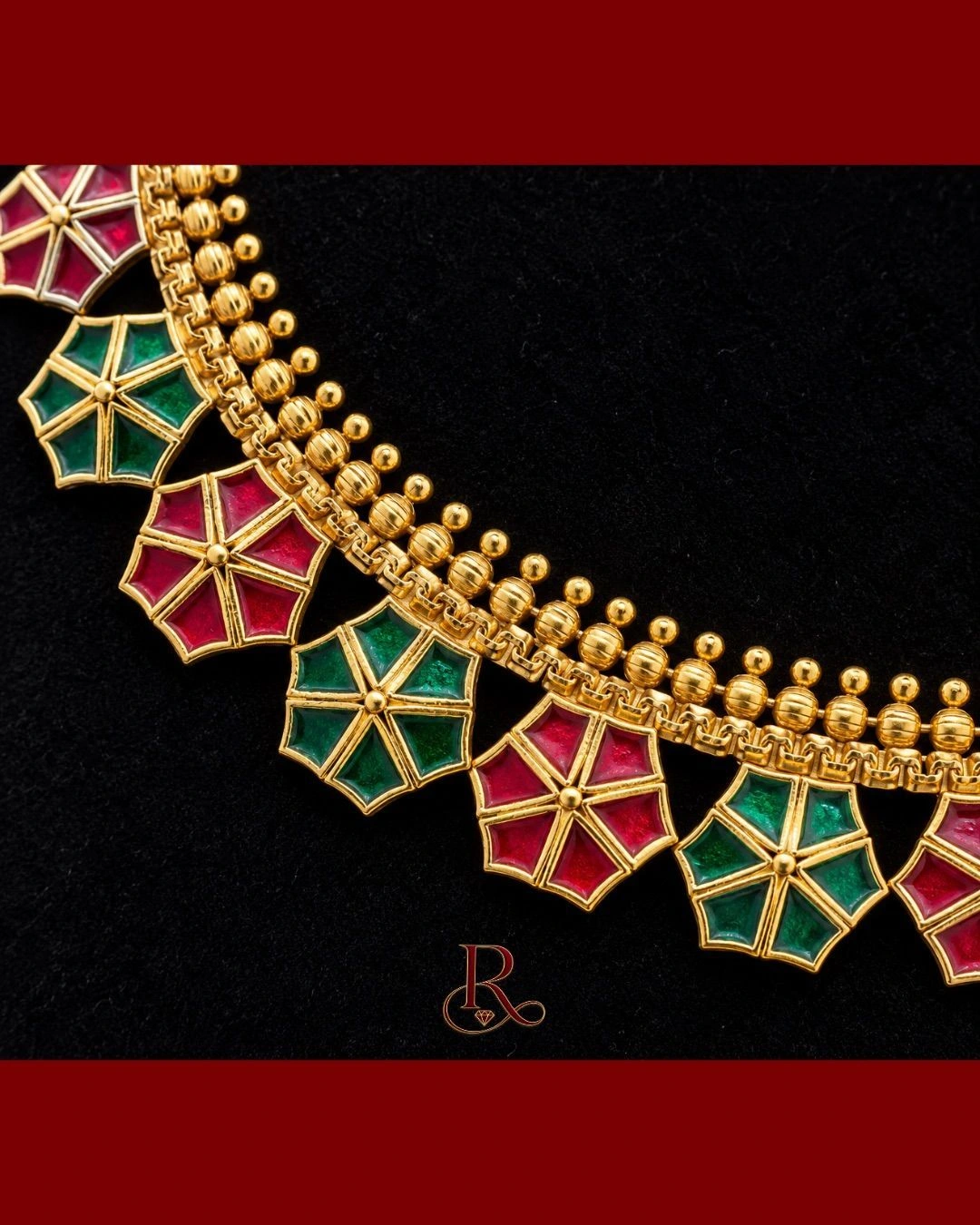 Rangoli Petal Heritage Necklace Set 2
