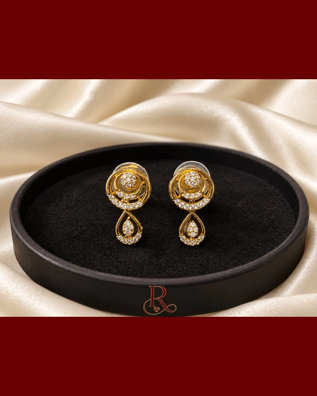 Royal Teardrop AD Stone Necklace Set 2