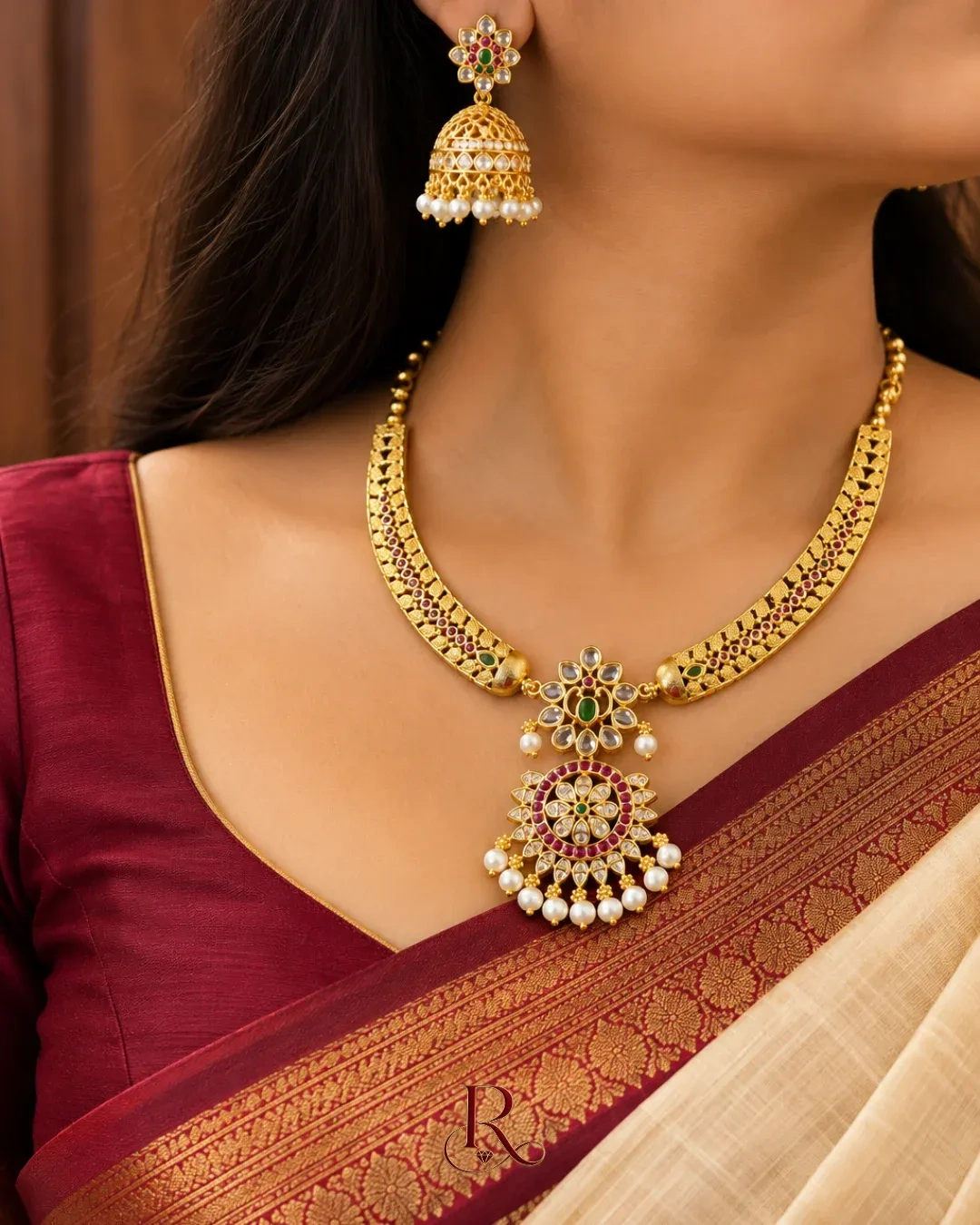 Royal Heritage Antique Choker Necklace Set 3