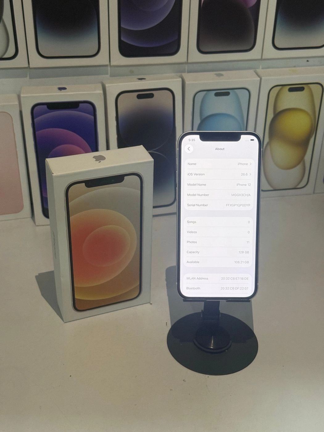 iPhone 12 5g(white)-128gb 8