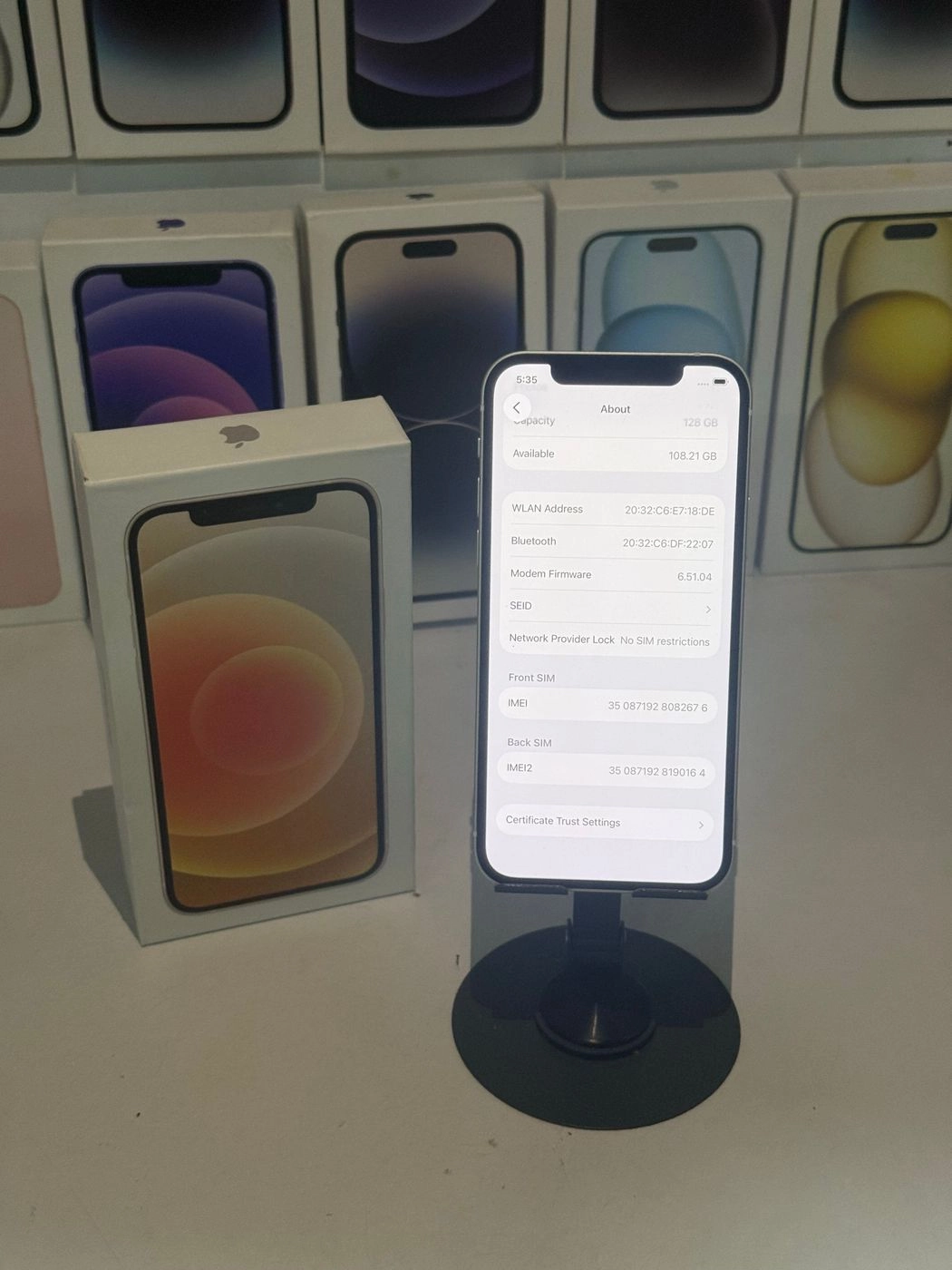 iPhone 12 5g(white)-128gb 9