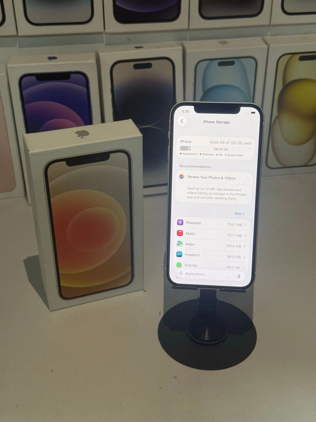 iPhone 12 5g(white)-128gb 10