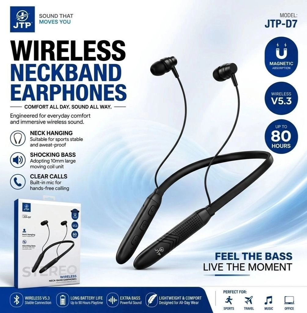 WIRELESS NECKBAND EARPHONES 1
