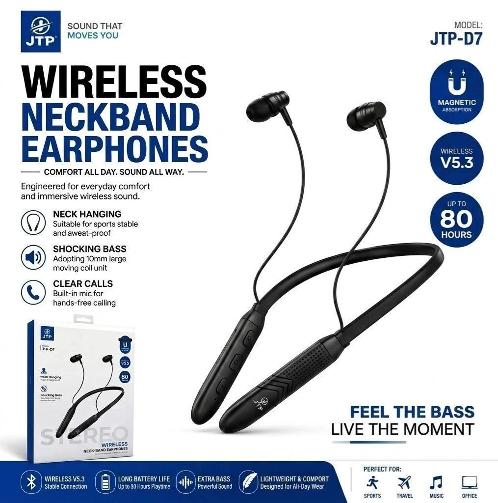 WIRELESS NECKBAND EARPHONES 2