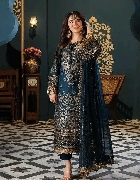 Women’s Premium Embroidered 3-Piece Suit Set 1