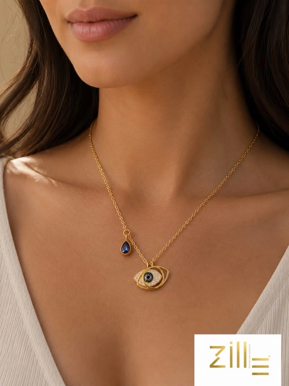 Evil eye chain with pendant
