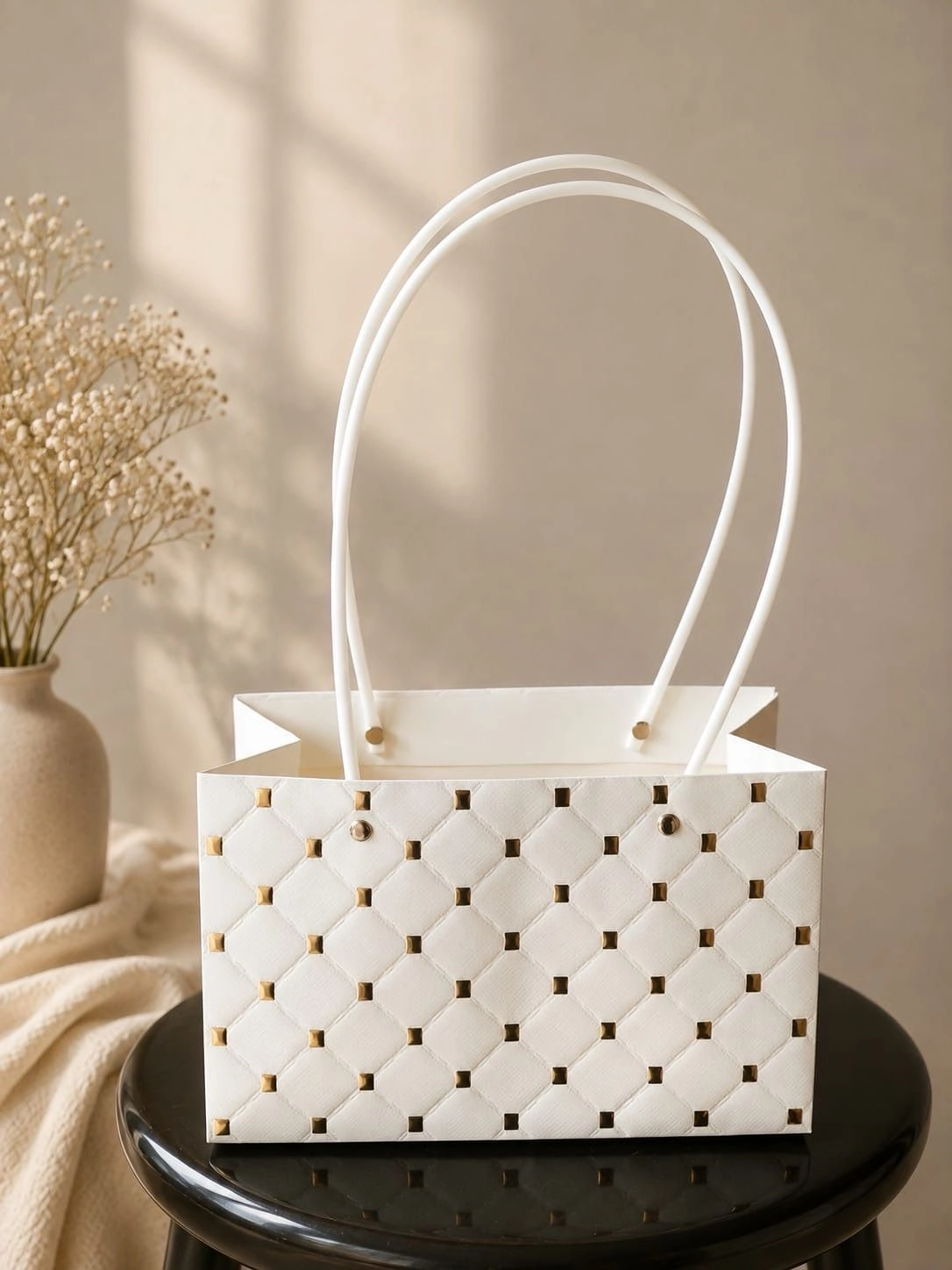 STONE TOTE HAMPER BAG