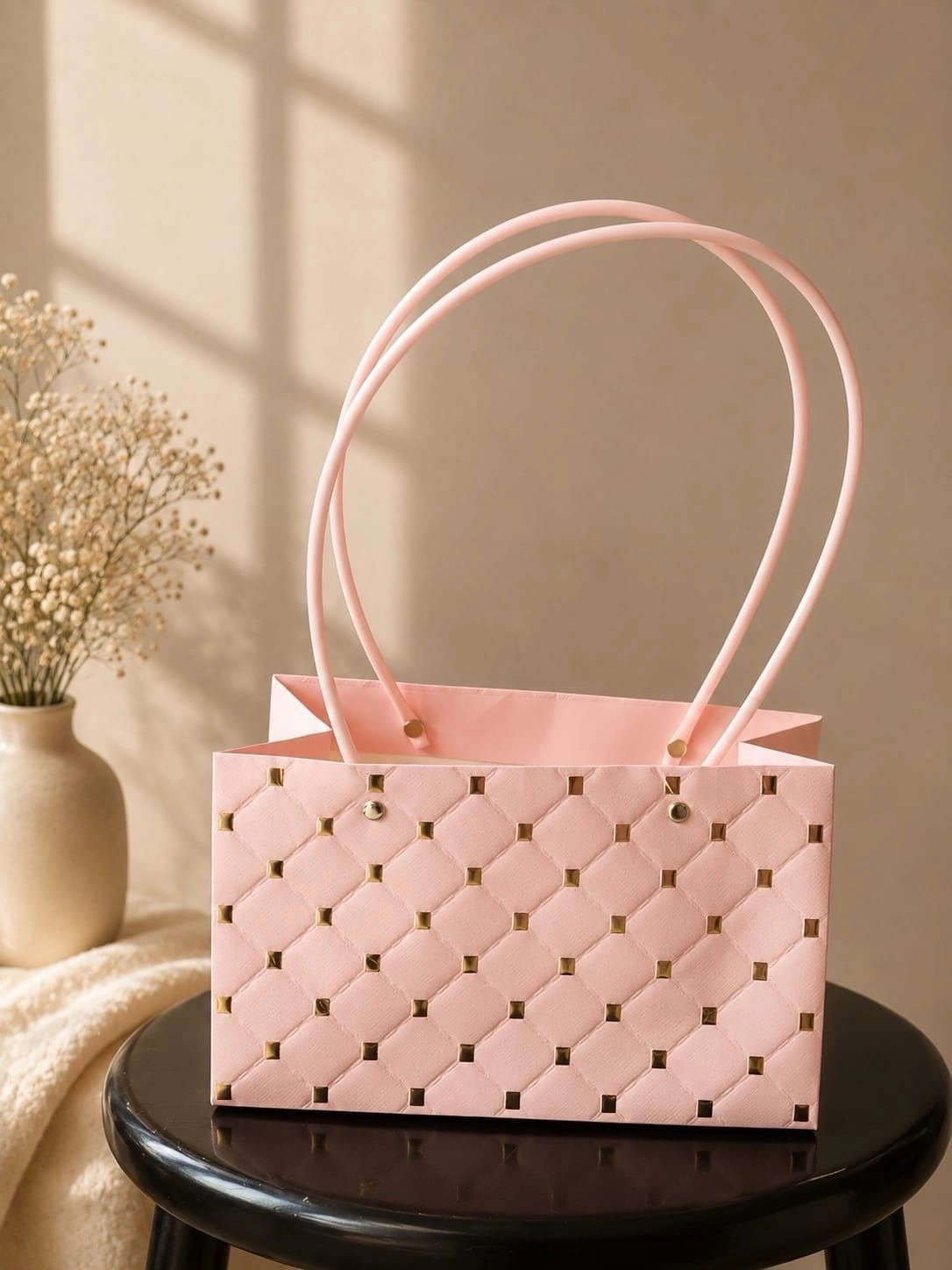 STONE TOTE HAMPER BAG