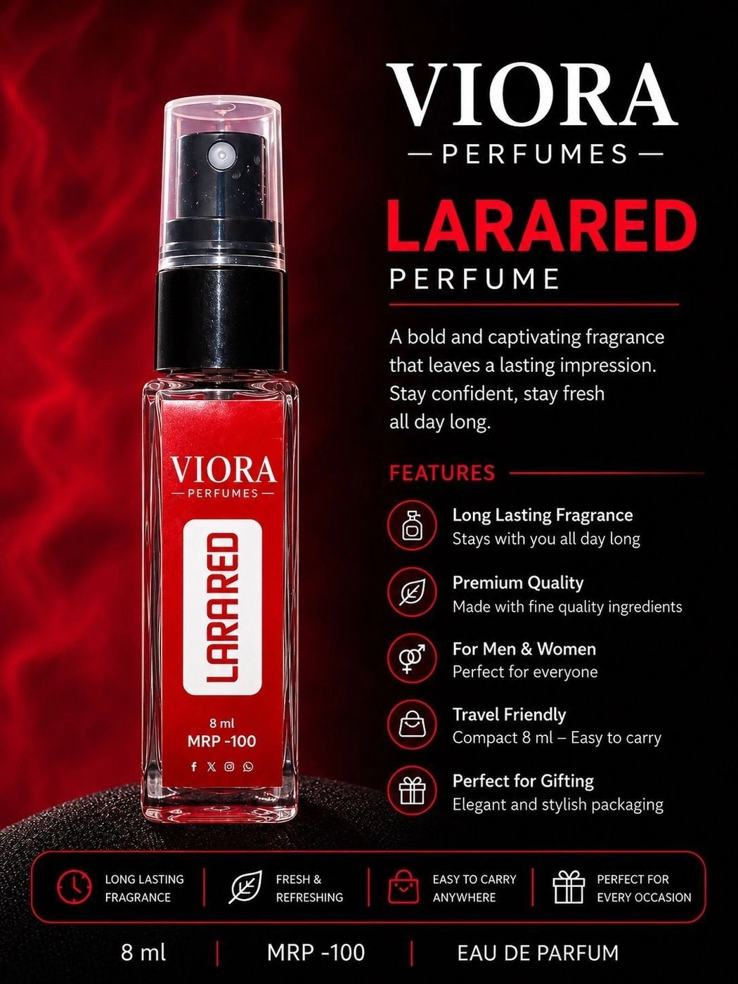 VIORA Larared Perfume | 8 ml