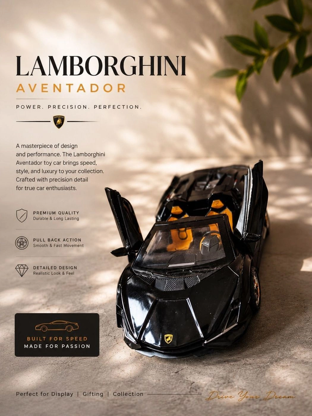 Lamborghini Aventador Die-Cast Toy Car 1