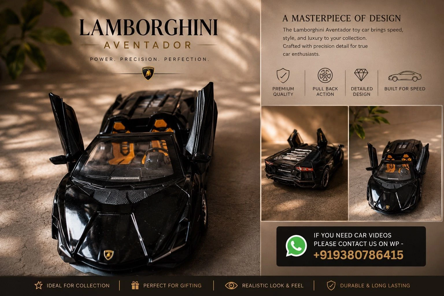 Lamborghini Aventador Die-Cast Toy Car 2