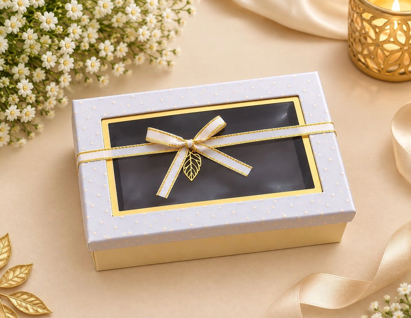 ELEGENT LARGE SIZE GIFT BOX WITH RIBBON