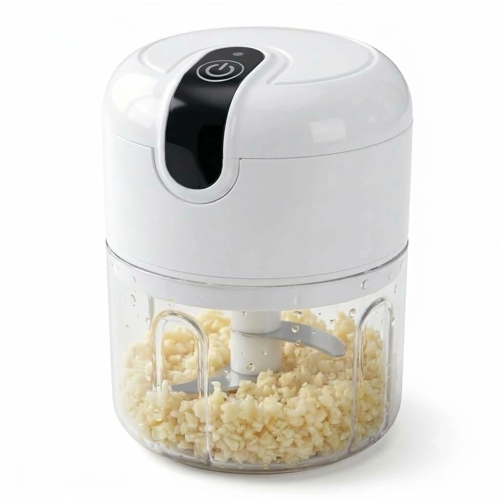Portable Cordless Garlic Mincer Masher, with USB Charging For Vegetable, Chilli, Fruits, Ginger, Baby Food masher, Seasoning 250ml 2