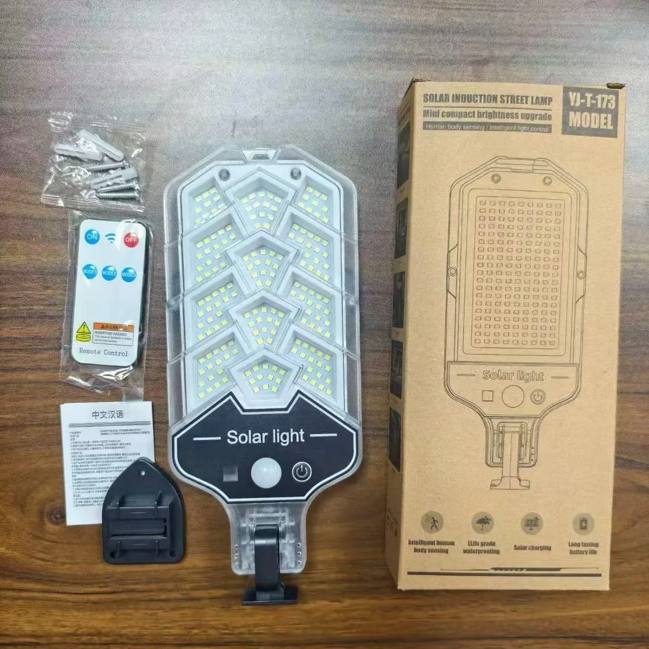 Solar LED Street Light/Lamp 20Watt All in One Automatic Motion Sensor with Remote Control and Mounting Bracket, IP65 Waterproof for Home Outdoor Use 4