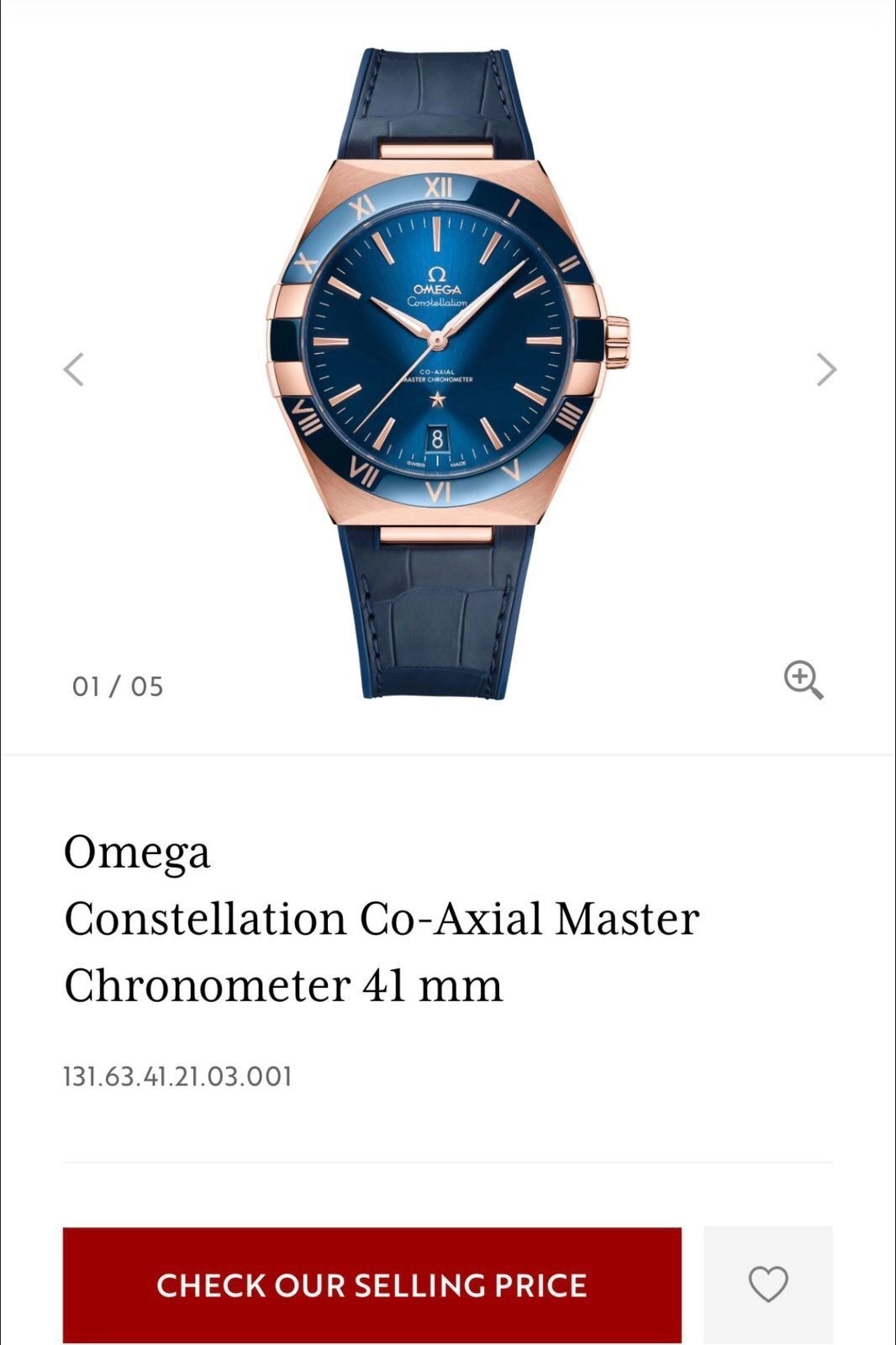 Omega Constellation Chronometer Blue Dial Automatic 2