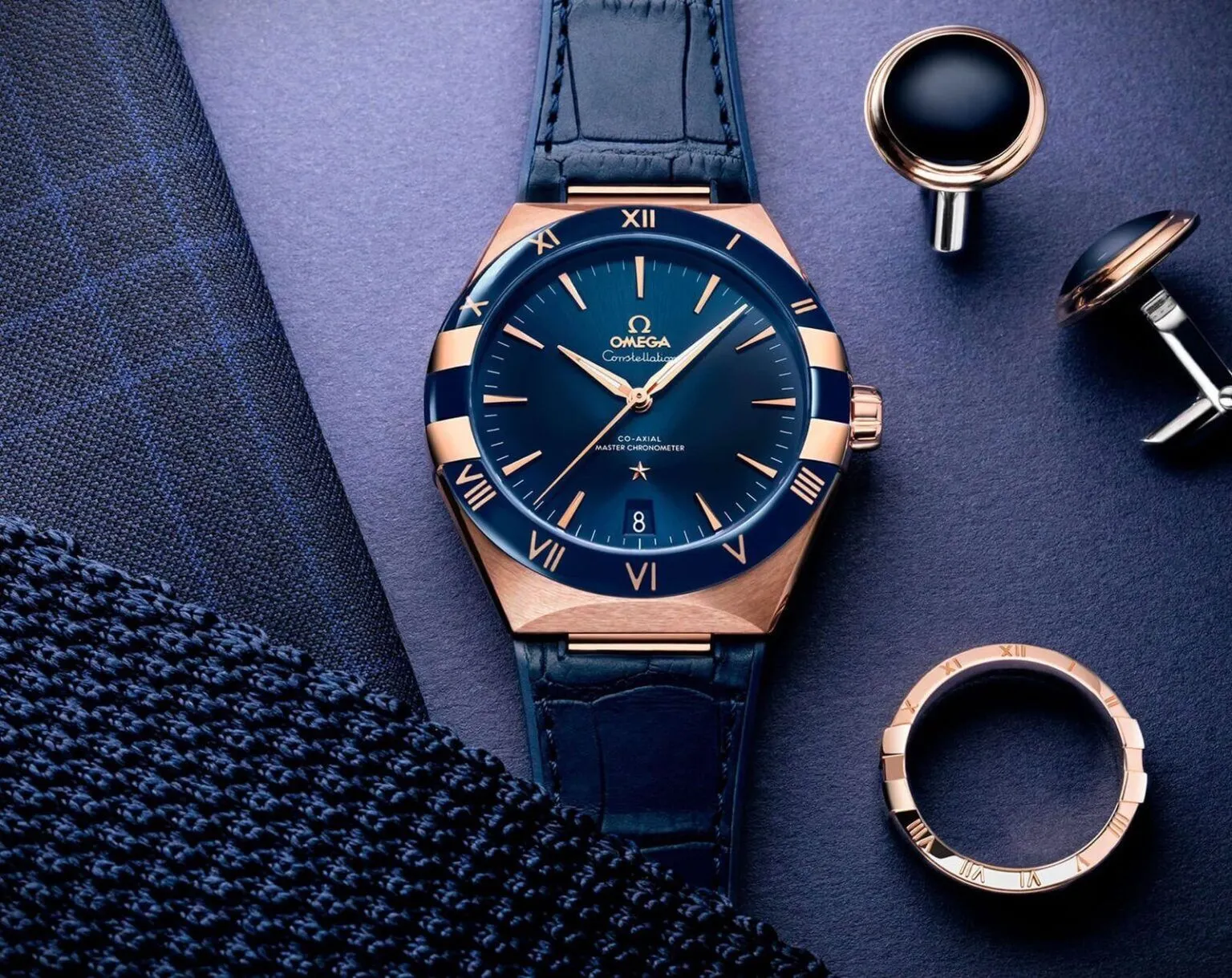 Omega Constellation Chronometer Blue Dial Automatic 4
