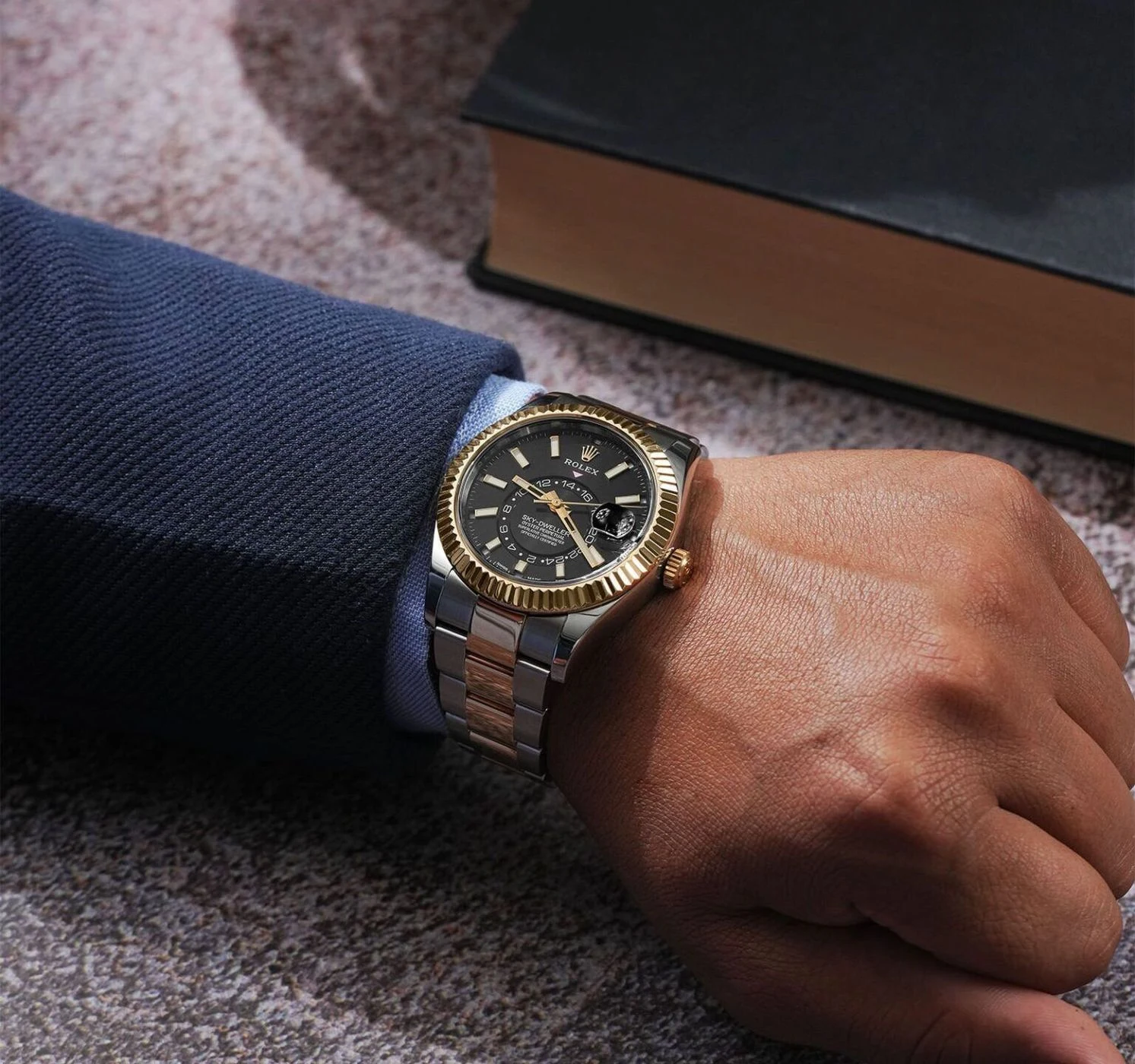 Rolex Sky-Dweller Gold Black Dial Automatic 4