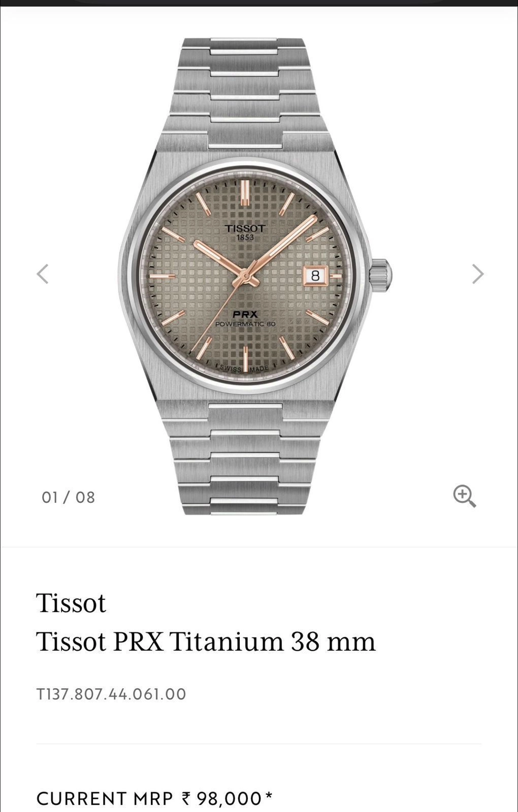 Tissot Prx Titanium Quartz 2