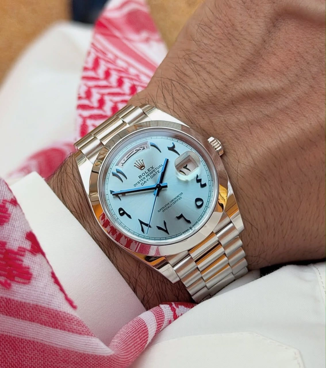 Rolex Oyster Perpetual Arabic Dial Automatic Watch for Men 1