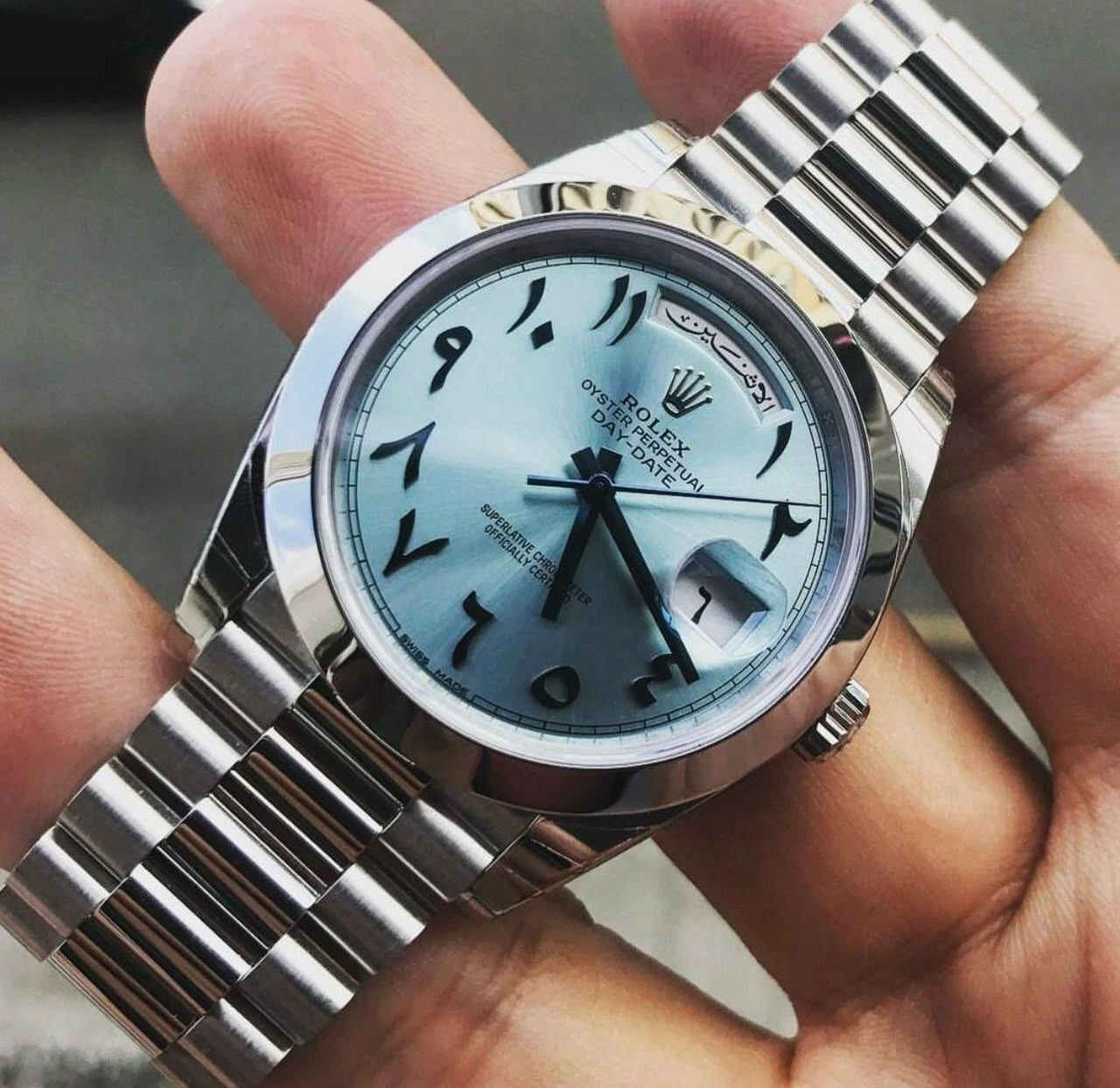 Rolex Oyster Perpetual Arabic Dial Automatic Watch for Men 2