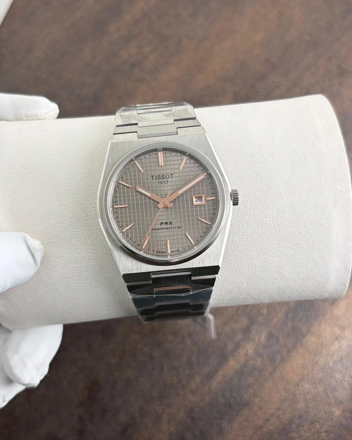 Tissot Automatic Grey Textured Dial 5