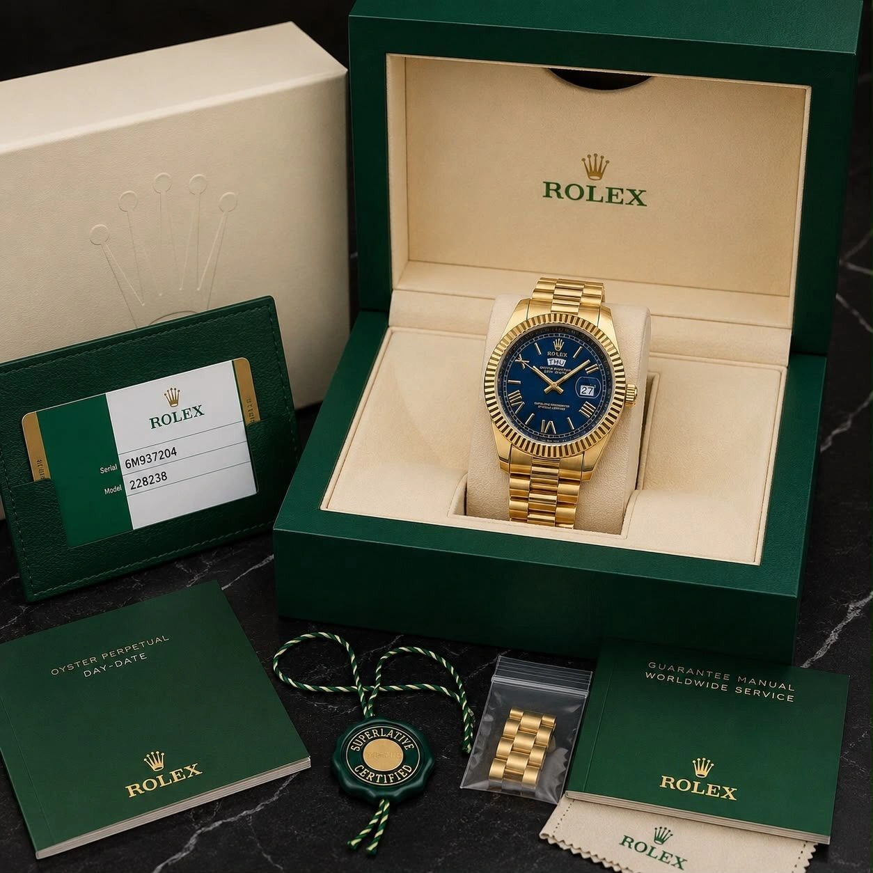 Rolex Oyster Perpetual Day & Date Blue Dial 3