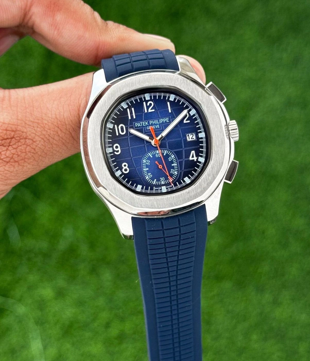 Patek Philippe Genève Open Back Automatic Blue 2