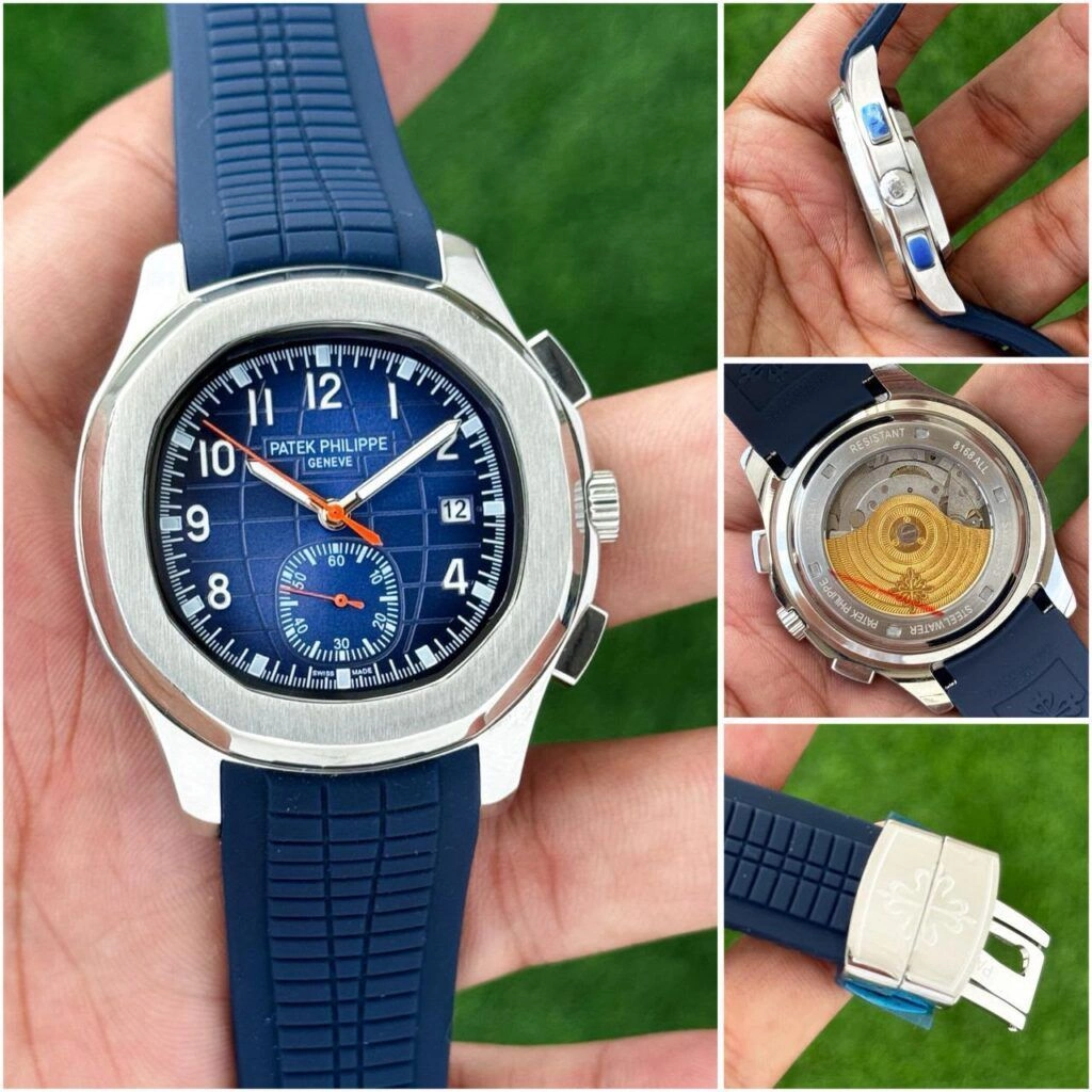 Patek Philippe Genève Open Back Automatic Blue 4