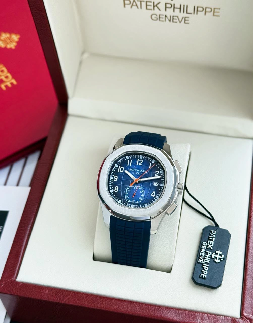 Patek Philippe Genève Open Back Automatic Blue 5