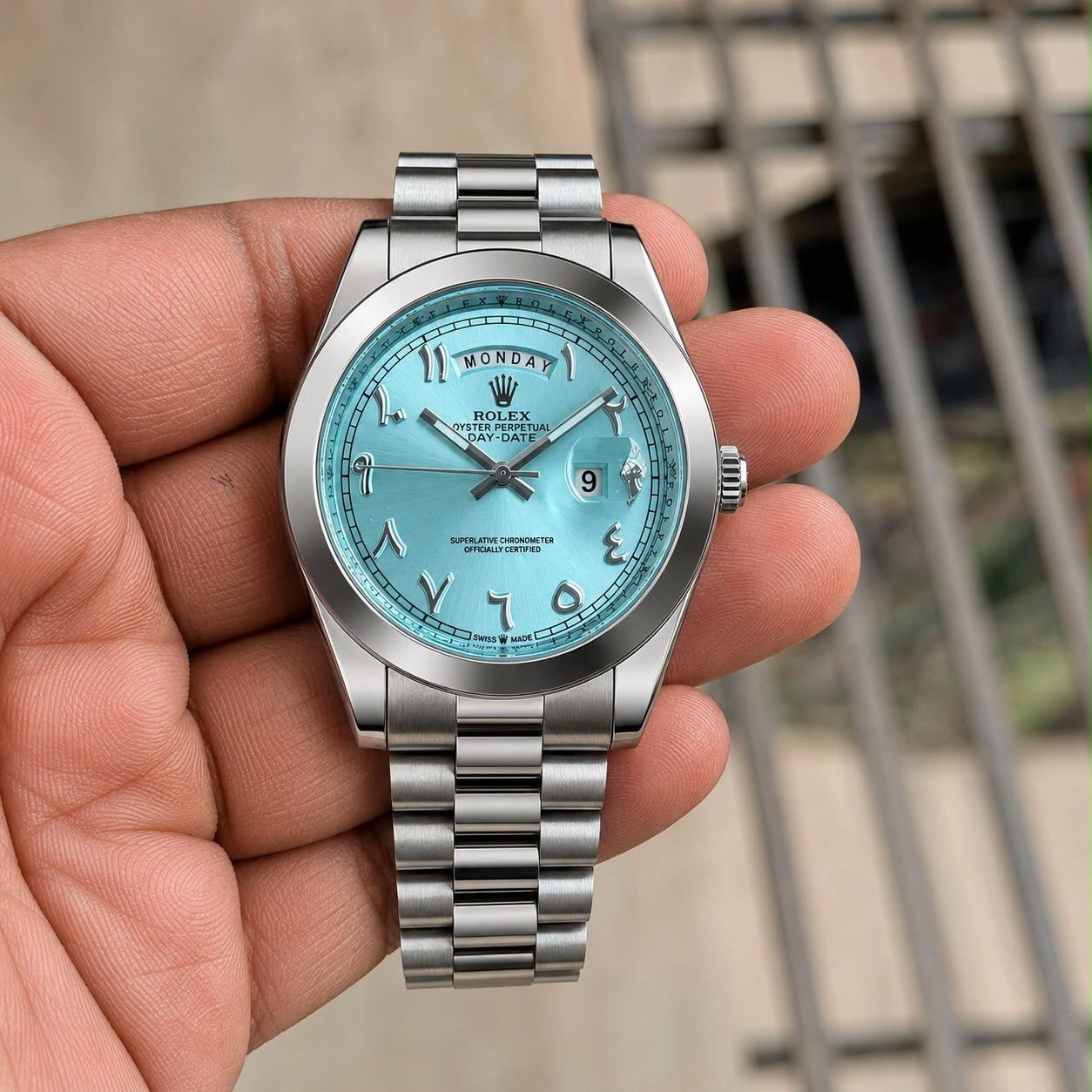 Rolex Arbi Day-Date Blue Dial 1