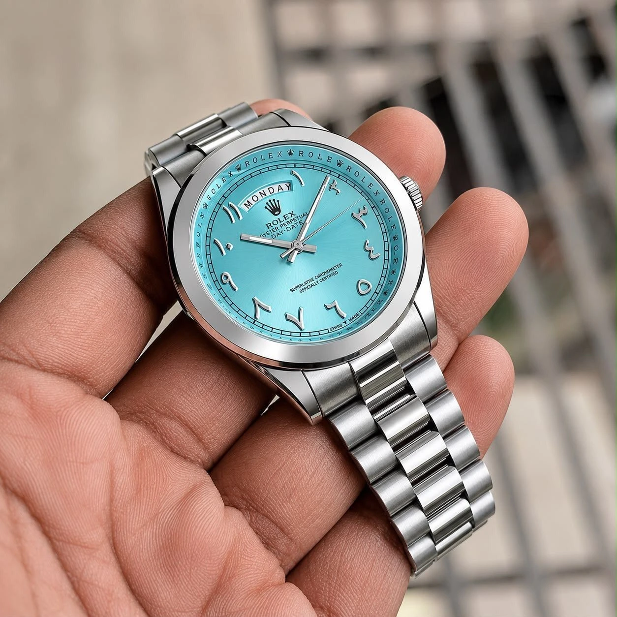 Rolex Arbi Day-Date Blue Dial 3