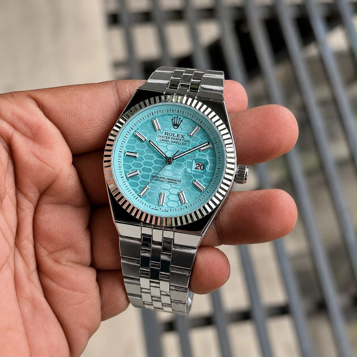 Rolex Land-Dweller Blue Diamond Dial 2