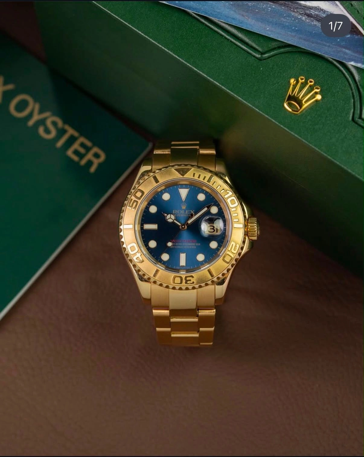 Rolex Yacht-Master Yellow Gold Blue Dial Automatic 2