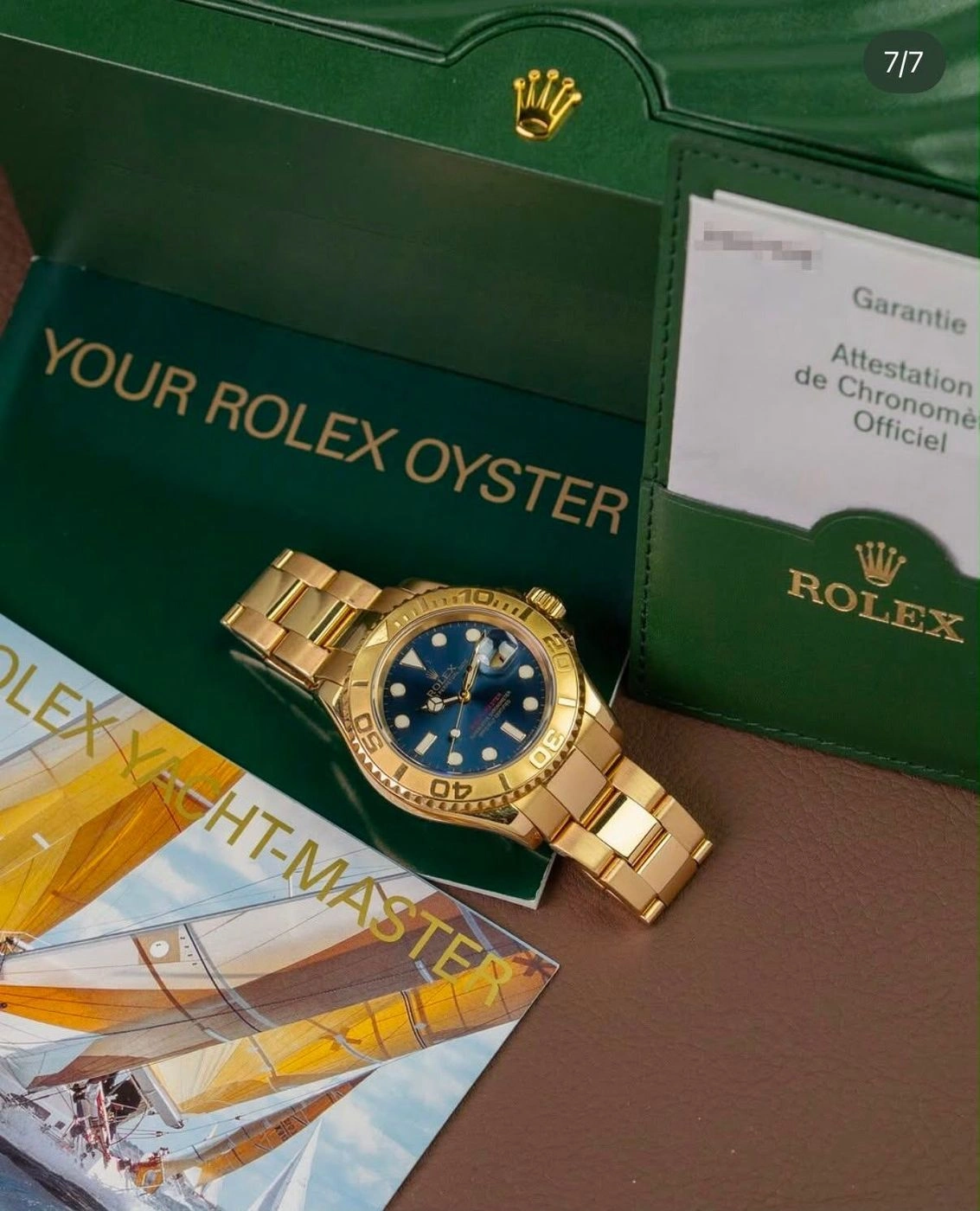 Rolex Yacht-Master Yellow Gold Blue Dial Automatic 6