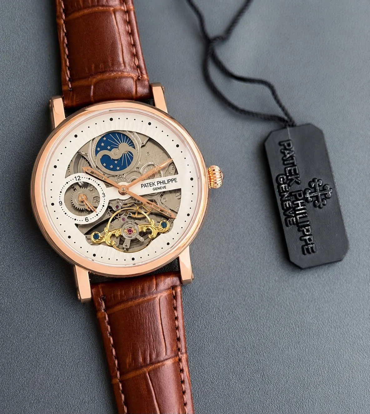 Patek Philippe Automatic Open Heart Brown 2