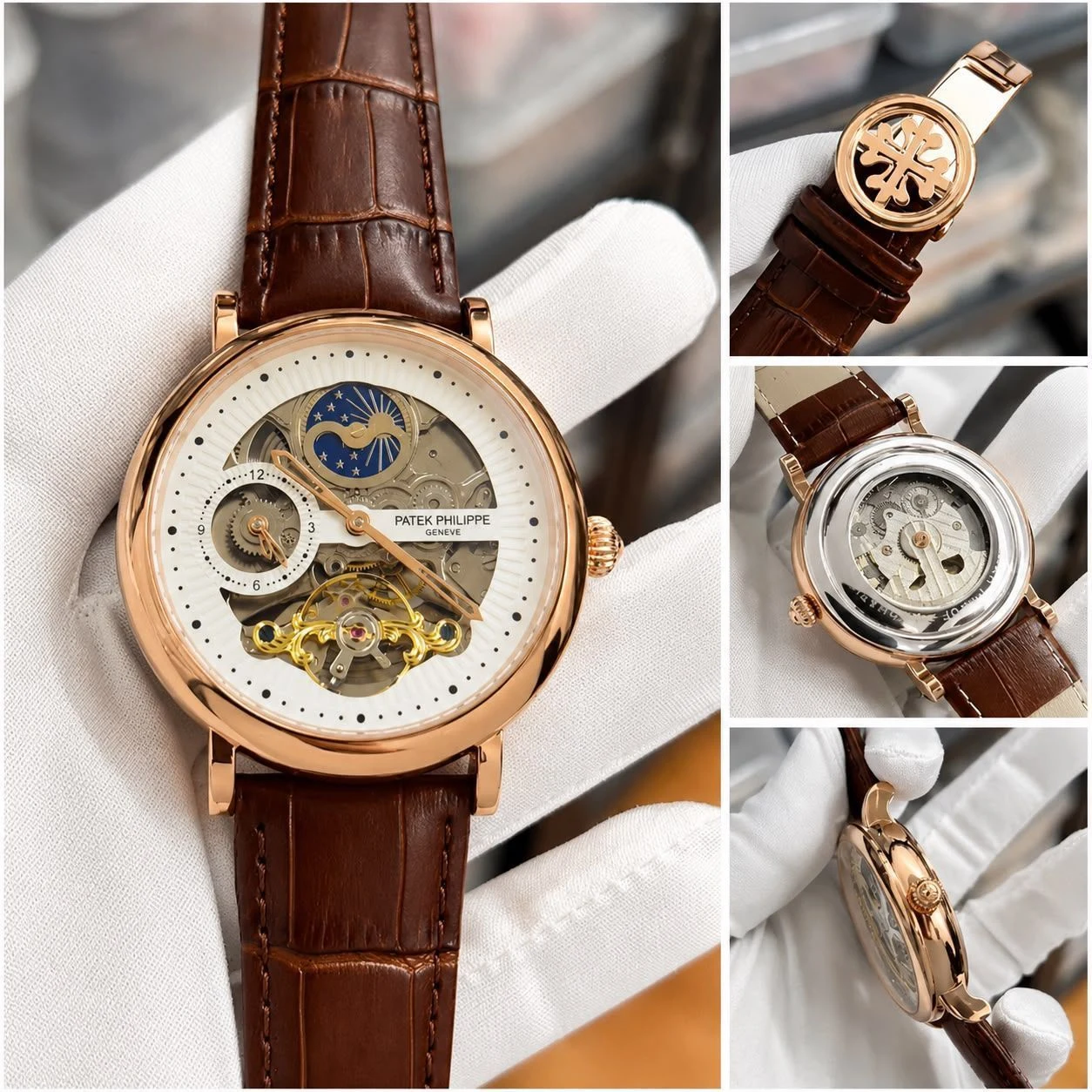 Patek Philippe Automatic Open Heart Brown 3