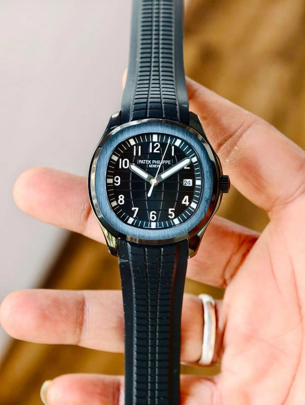 Patek Philippe Aquanaut Black Dial 1