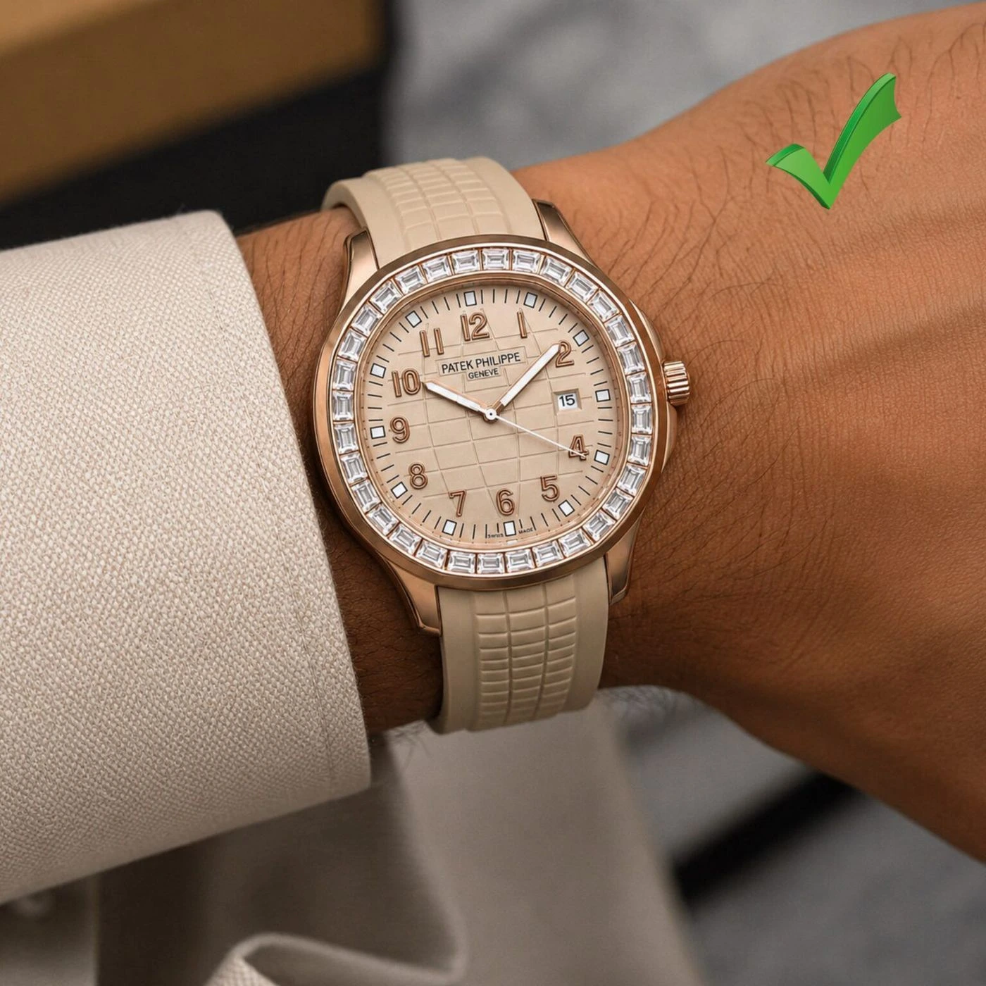 Patek Philippe Rose Gold Quartz 1