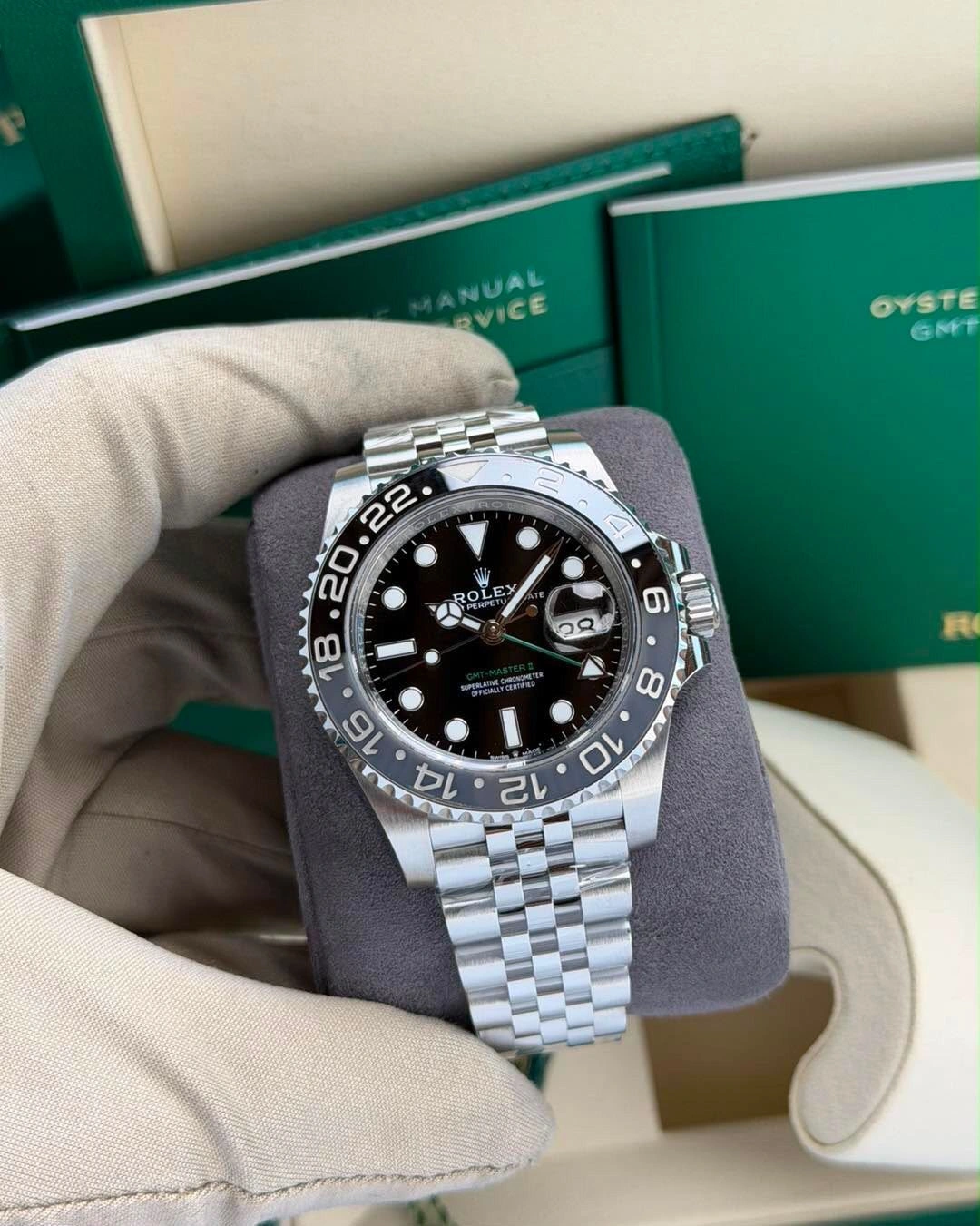 Rolex GMT Master II Automatic Black Rotating Dial 4