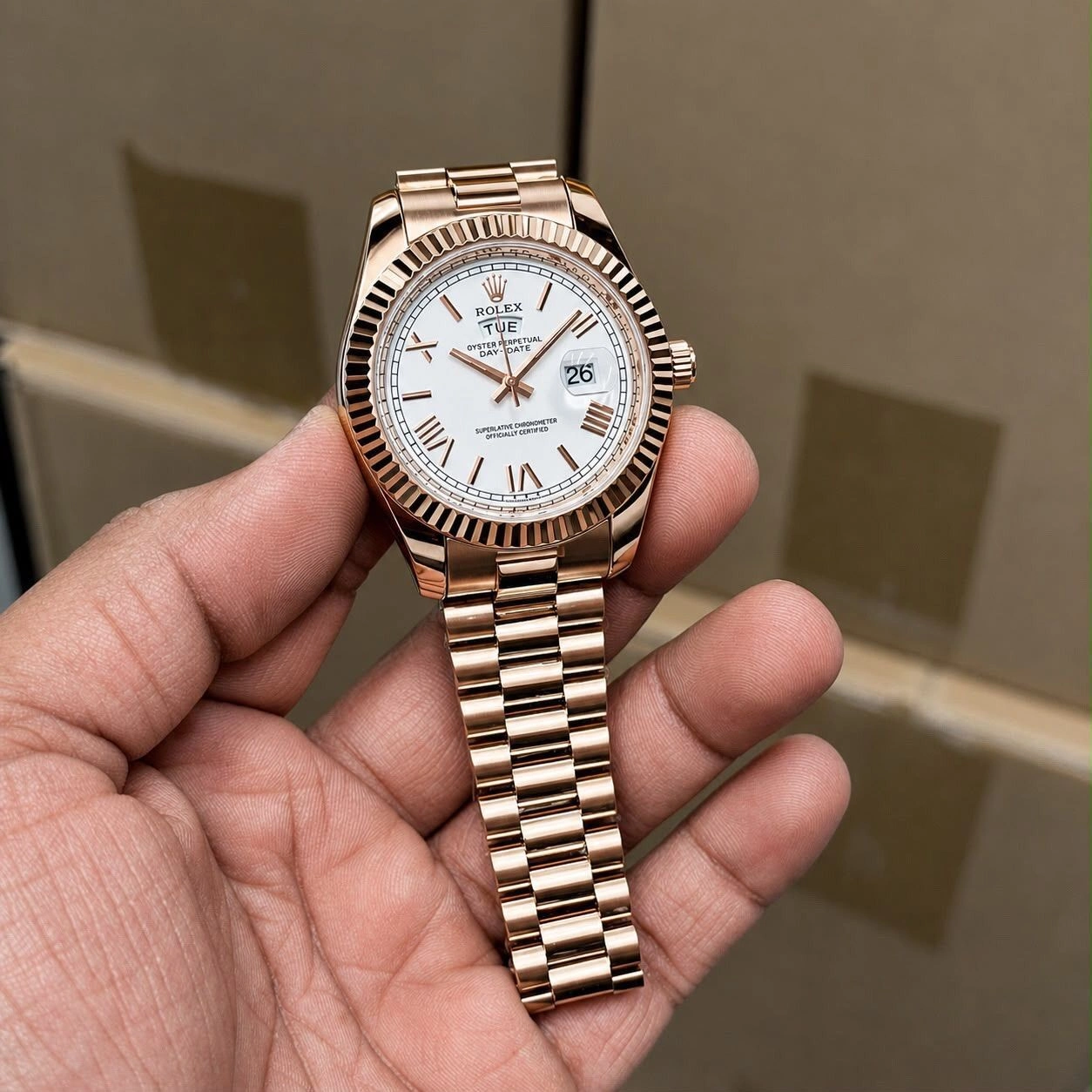 Rolex Oyster Perpetual Day-Date White Dial 2