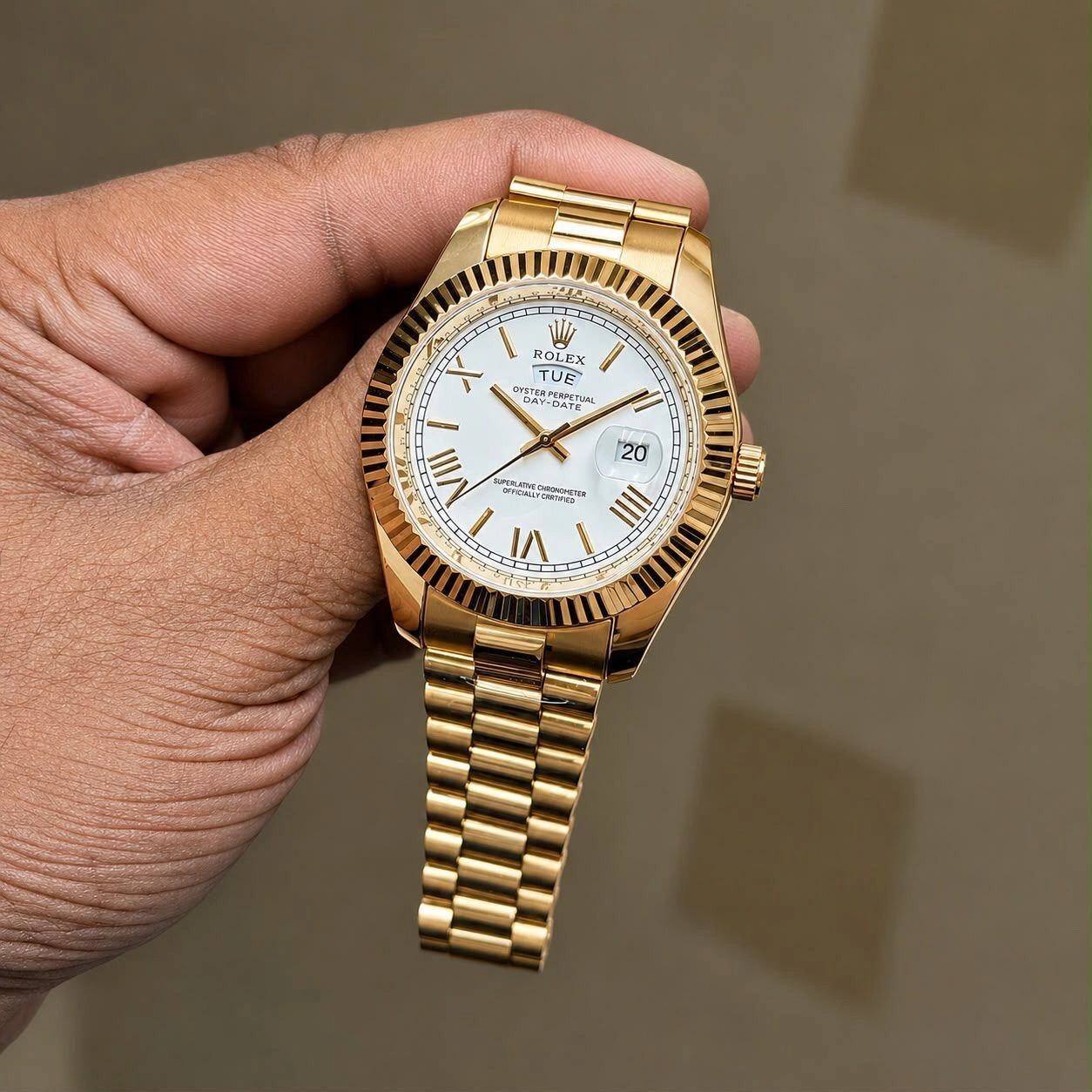 Rolex Oyster Perpetual Day-Date White Dial 3