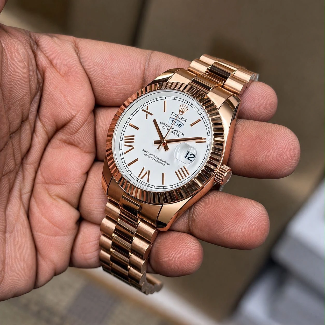 Rolex Oyster Perpetual Day-Date White Dial 4