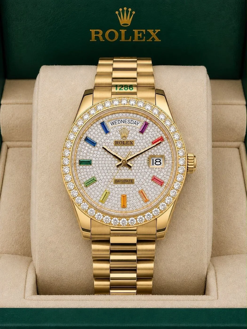Rolex Day-Date Diamond-Paved Dial 1