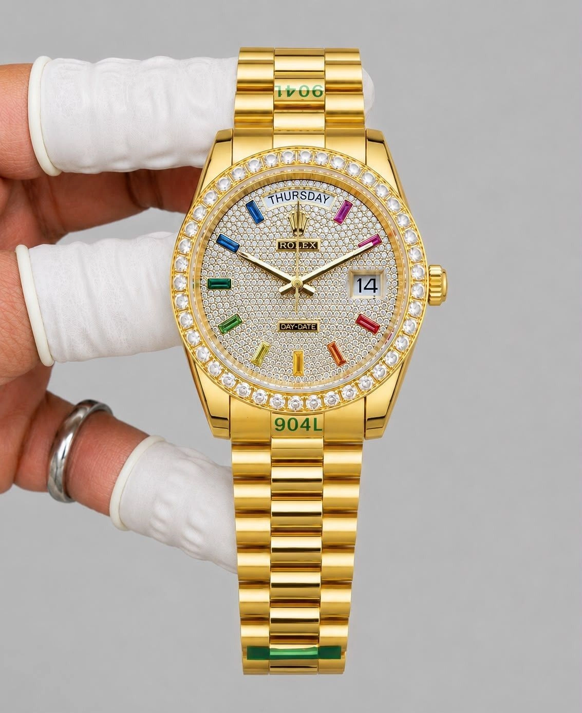 Rolex Day-Date Diamond-Paved Dial 4