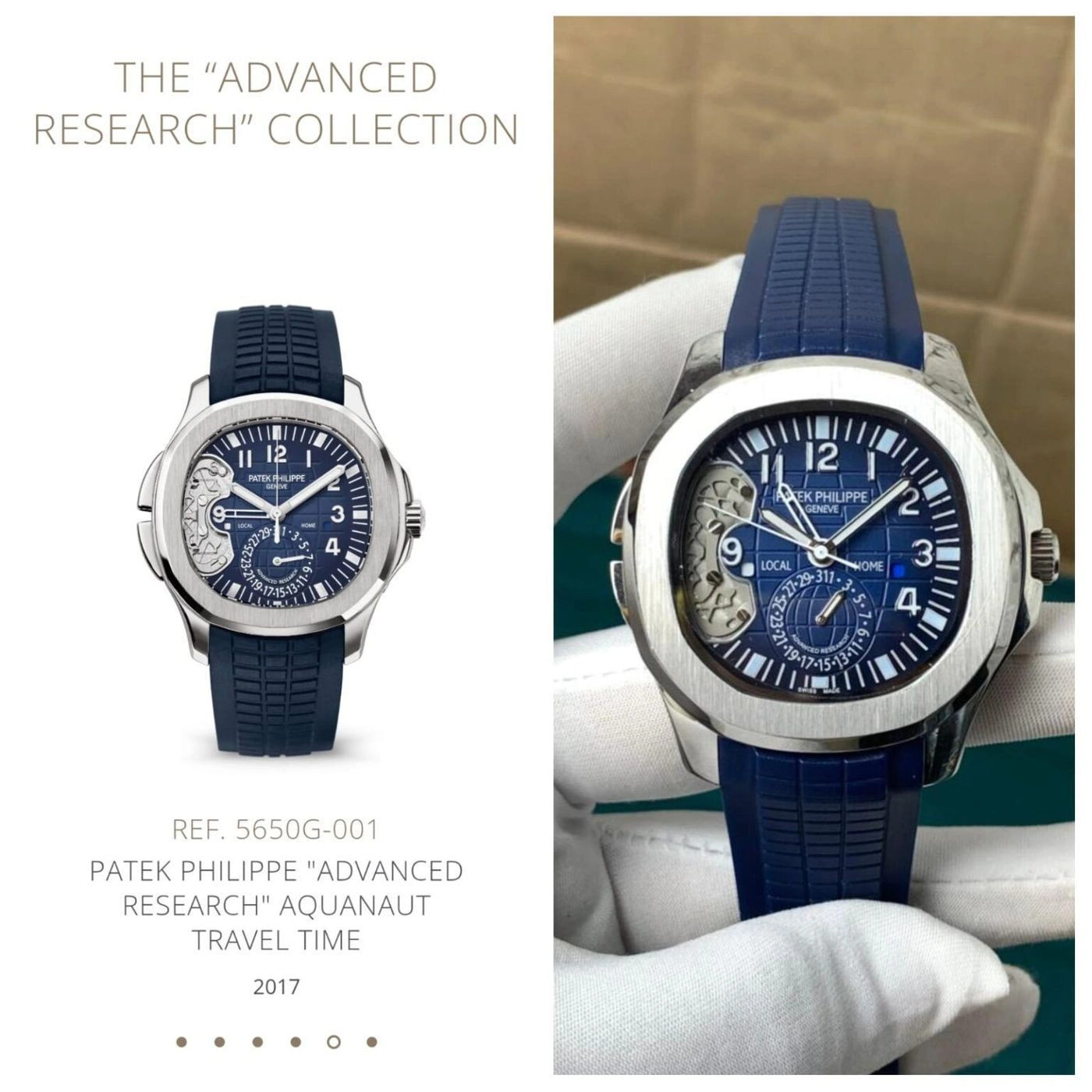 Patek Philippe Aquanaut Travel Blue Dial 2