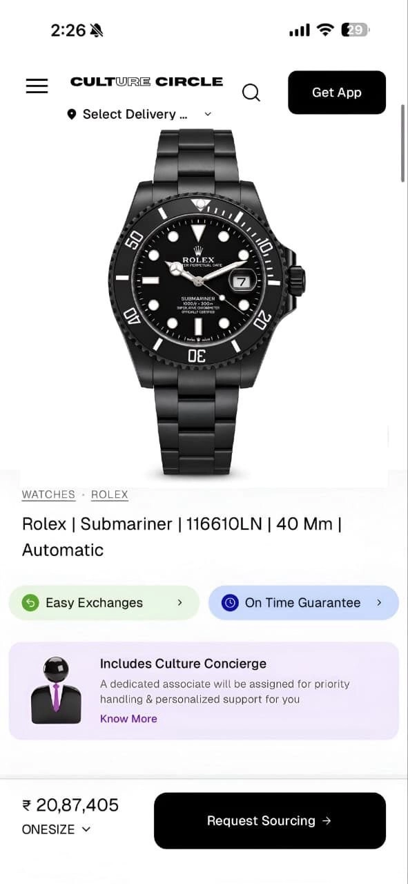 Rolex Submariner Black Dial Automatic 2