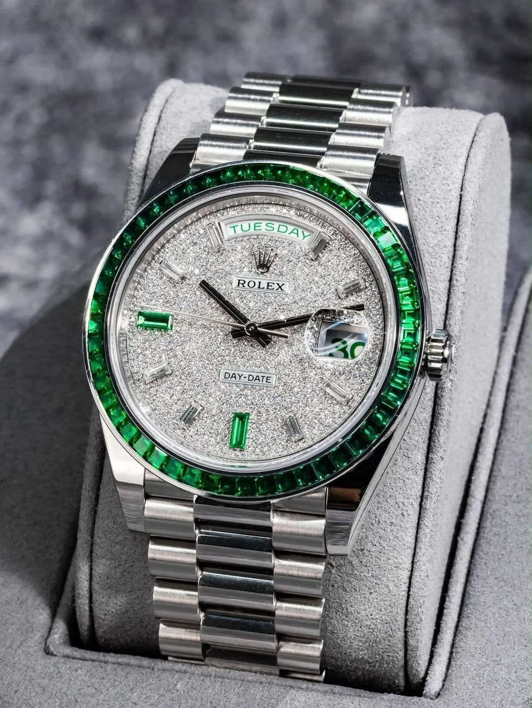 Rolex Day-Date Diamond Paved Dial Automatic 1