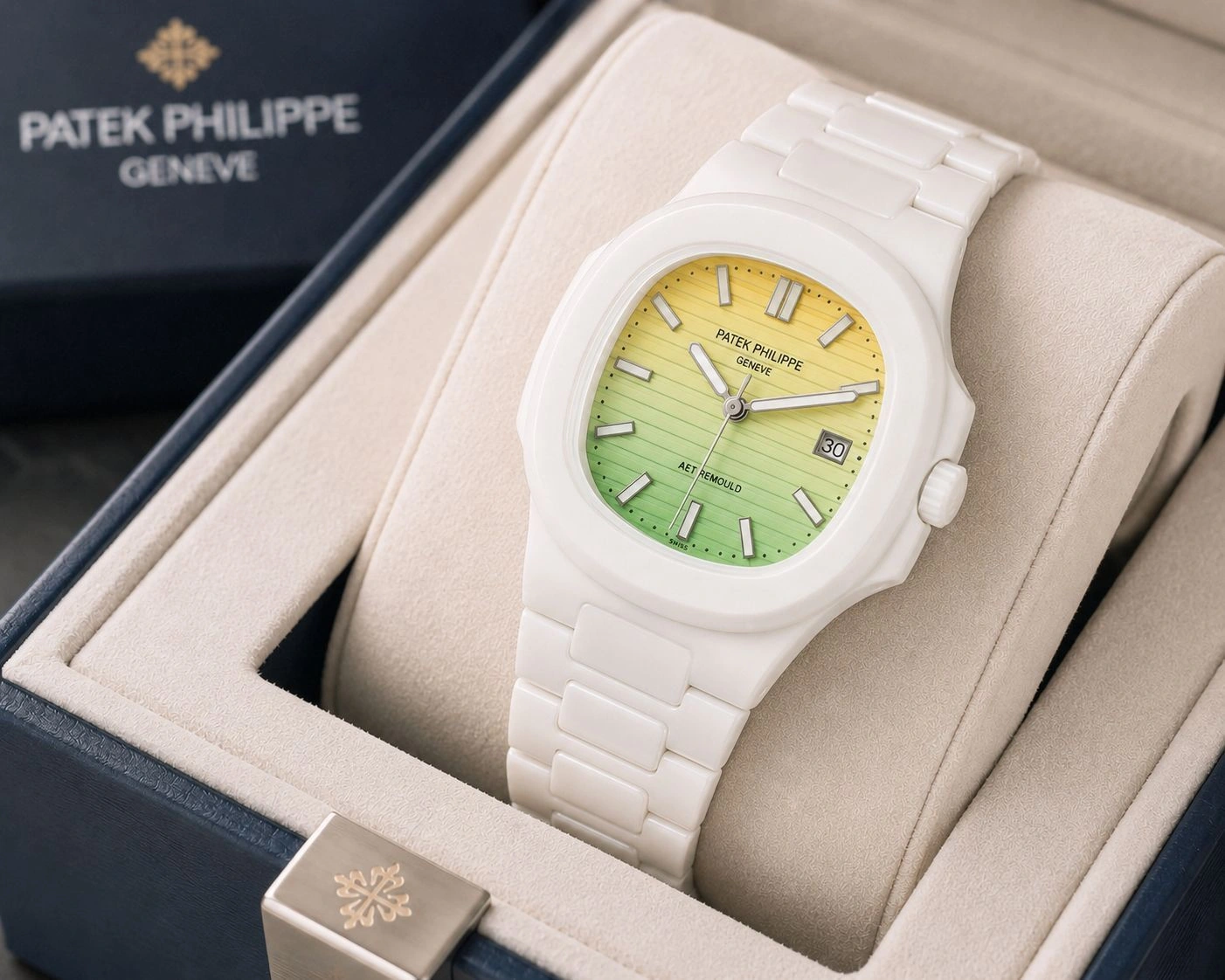 Patek Philippe White Ceramic Quartz 1