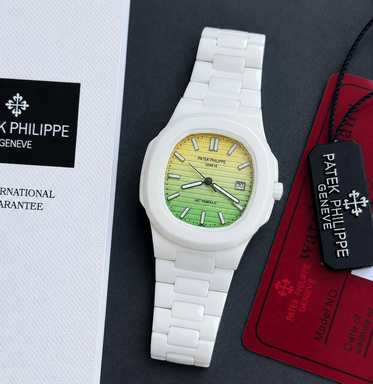 Patek Philippe White Ceramic Quartz 3