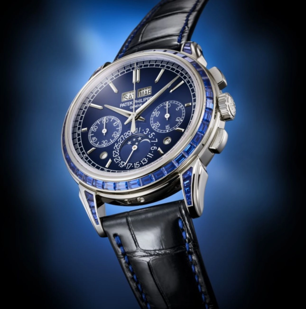 Patek Philippe Perpetual Calendar Chronograph Blue Dial 2